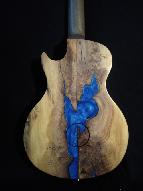 guitare bleu